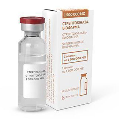 Фото Стрептокиназа-Биофарма лиофилизат для раствора для инфузий 1500000 МЕ флакон